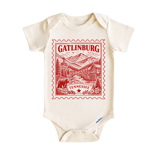 Gatlinburg Tennessee Baby Vintage Postage Stamp ONESIE®