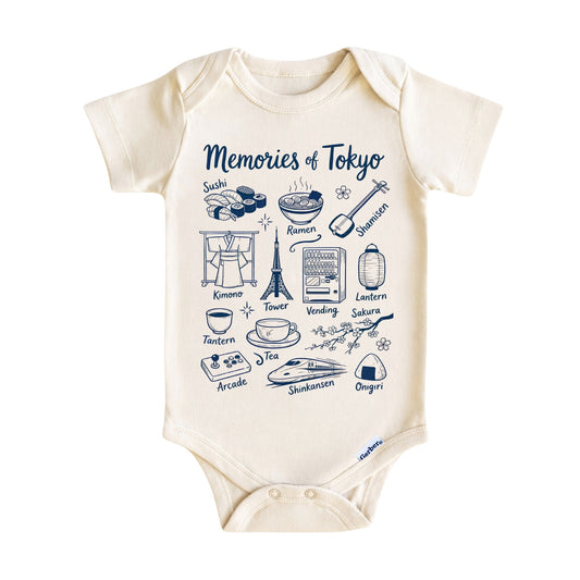 Tokyo Baby ONESIE ®, Baby Bodysuit for Boys Girls, Japan Newborn Gifts