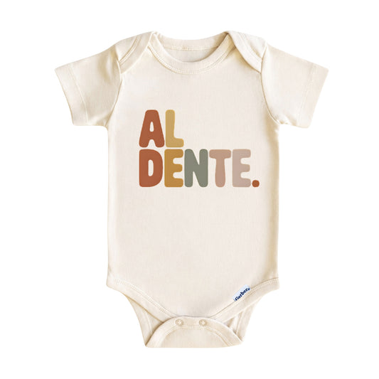 Al Dente Baby Onesie ® - Italian Baby Bodysuit for Boys and Girls