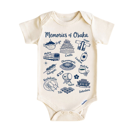 Osaka Baby ONESIE ®, Baby Bodysuit for Boys Girls, Japan Newborn Gifts