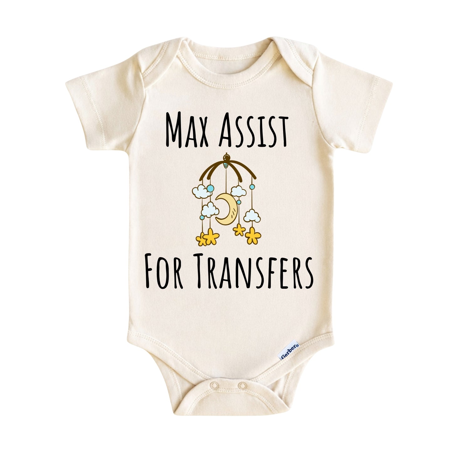 Max Assist for Transfers Baby Onesie ® – Nurse Baby Bodysuit for Boys and Girls
