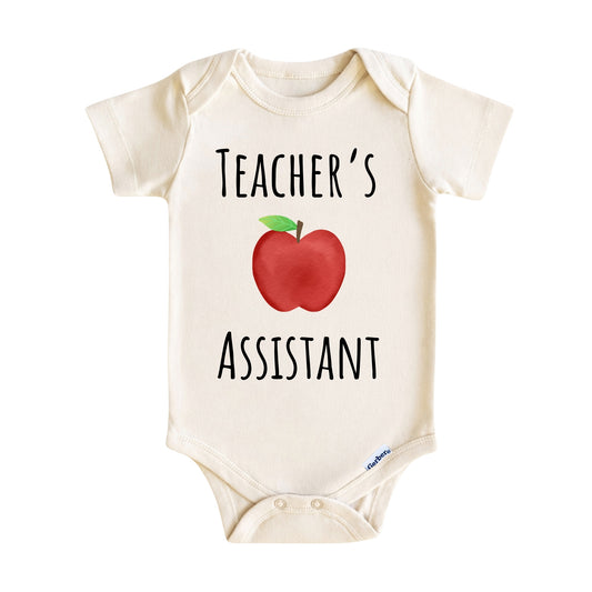 Teacher’s Assistant Baby Onesie ® – Teacher Baby Bodysuit for Boys and Girls