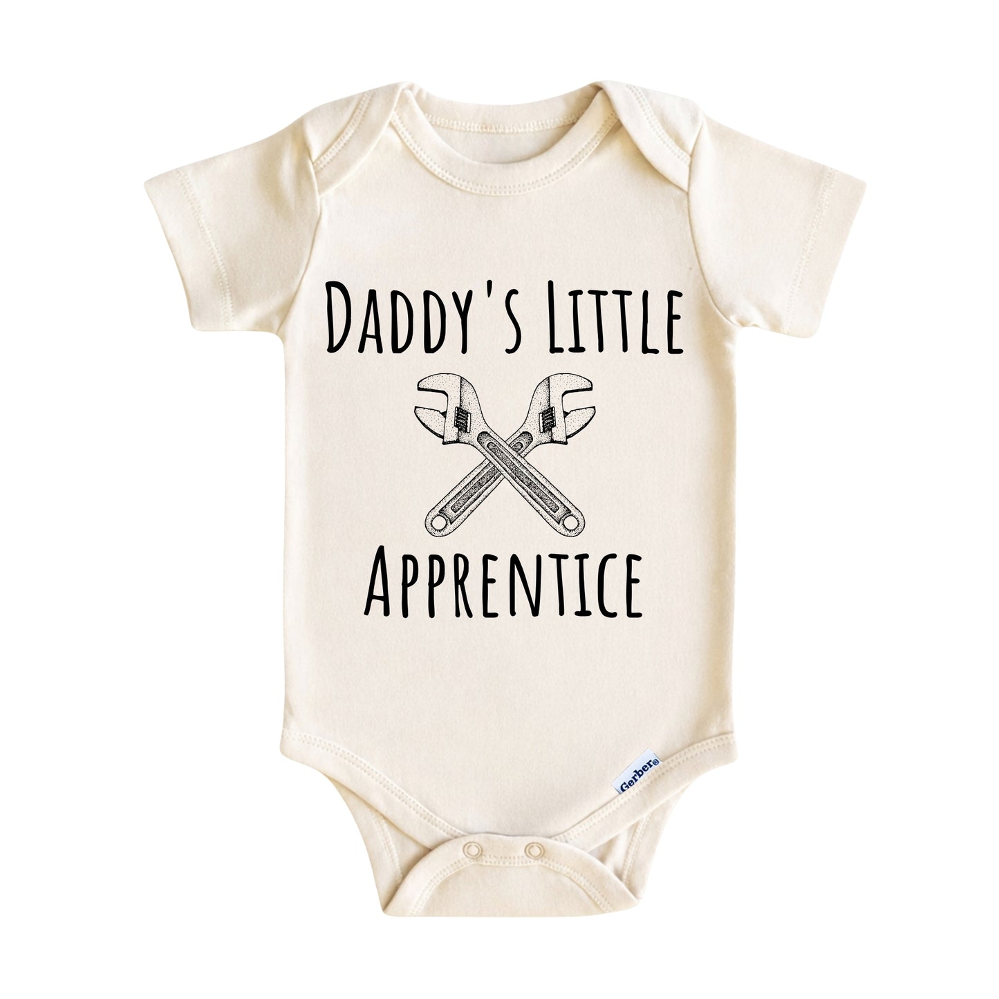 Daddy’s Little Apprentice Baby Onesie ® – Mechanic Baby Bodysuit for Boys and Girls
