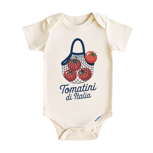 Tomatini di Italia Baby Onesie ® – Italy Tomato Baby Bodysuit for Boys and Girls
