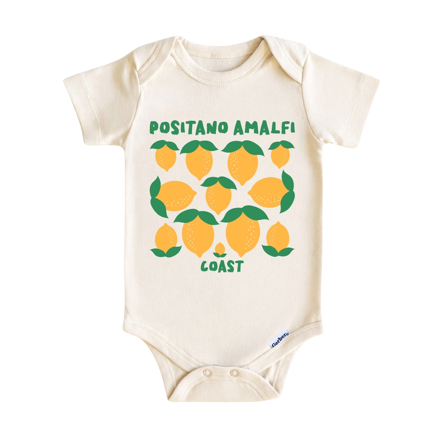Positano Amalfi Coast Baby Onesie ® – Italy Lemon Baby Bodysuit for Boys and Girls