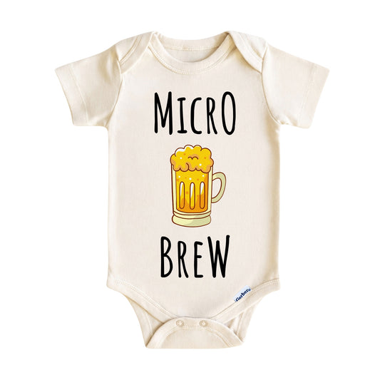 Micro Brew Baby Onesie ® – Funny Brewery Baby Bodysuit for Boys and Girls