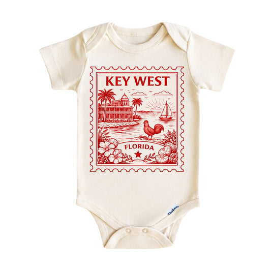 Key West Florida Baby Vintage Postage Stamp ONESIE®