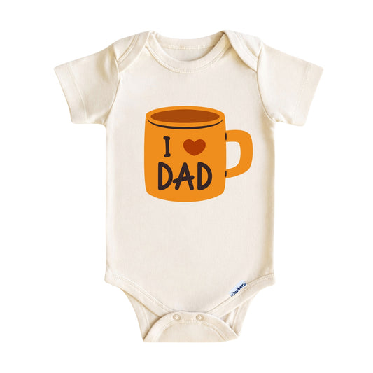 I Love Dad Baby Onesie® - Baby Bodysuit for Boys and Girls