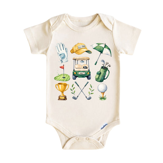 Vintage Golf Baby Onesie ® – Golf Baby Bodysuit for Boys and Girls