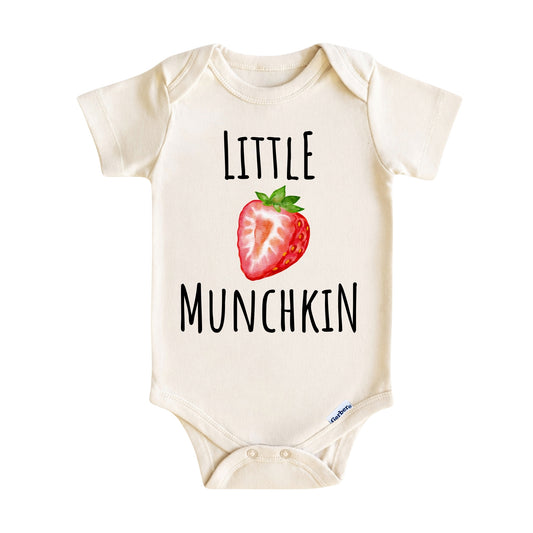 Little Munchkin Baby Onesie ® – Strawberry Baby Bodysuit for Boys and Girls