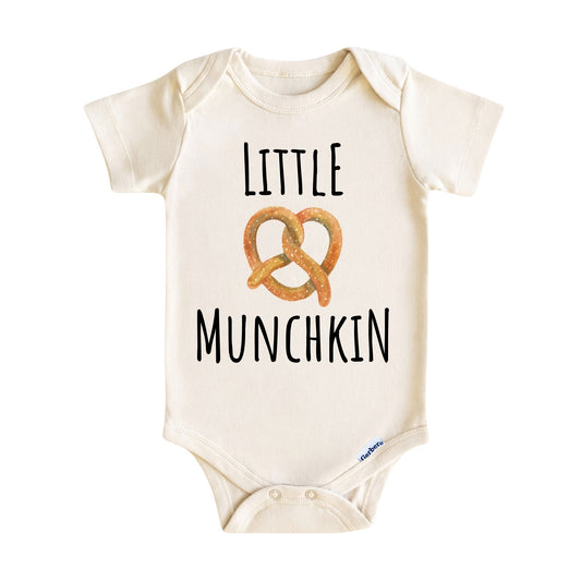 Little Munchkin Baby Onesie ® – Pretzel Baby Bodysuit for Boys and Girls