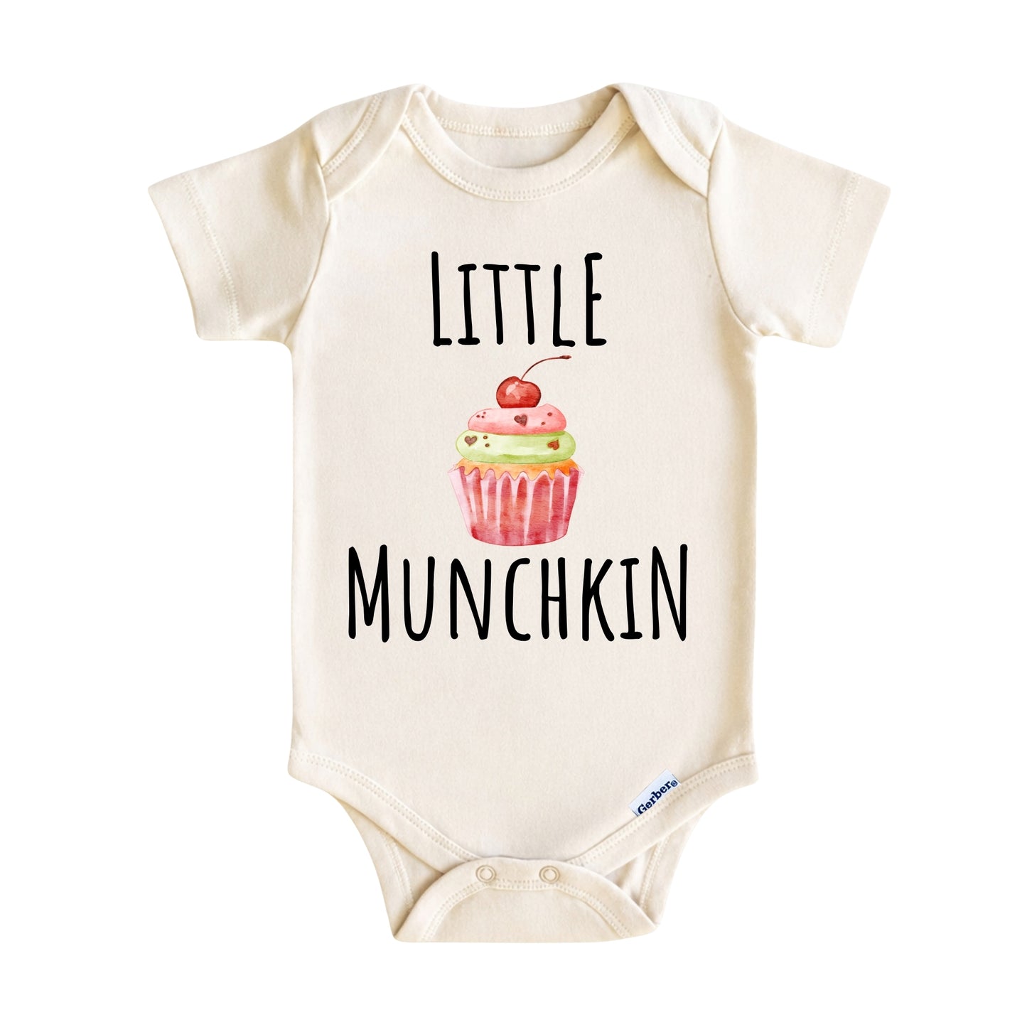 Little Munchkin Baby Onesie ® – Cupcake Baby Bodysuit for Boys and Girls