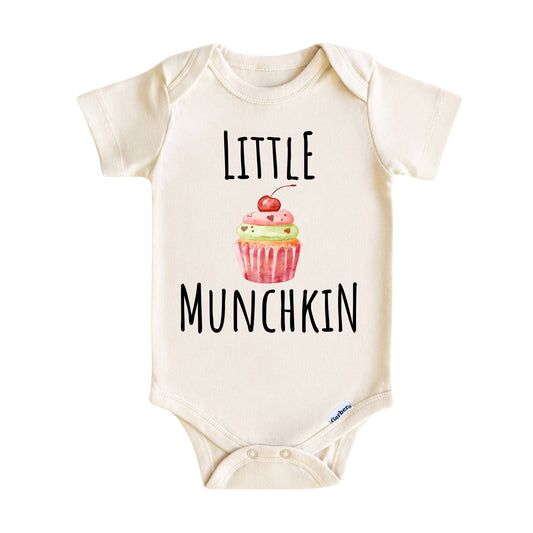 Little Munchkin Baby Onesie ® – Cupcake Baby Bodysuit for Boys and Girls
