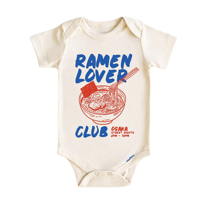 Ramen Lover Club Baby Onesie ® – Japanese Food Baby Bodysuit for Boys and Girls