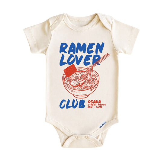 Ramen Lover Club Baby Onesie ® – Japanese Food Baby Bodysuit for Boys and Girls