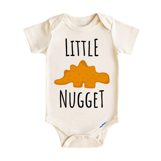 Little Nugget Baby Onesie ® – Dino Nugget Baby Bodysuit for Boys and Girls