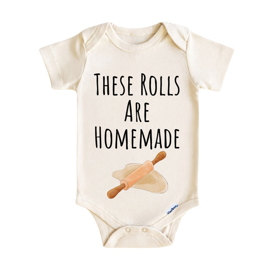 These Rolls Are Homemade Baby Onesie ® – Funny Baking Baby Bodysuit for Boys and Girls