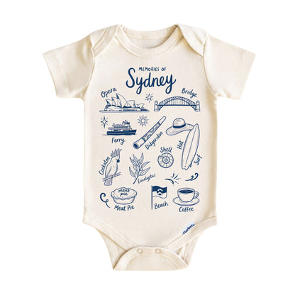 Sydney Baby ONESIE ®, Baby Bodysuit for Boys Girls, Australia Newborn Gifts