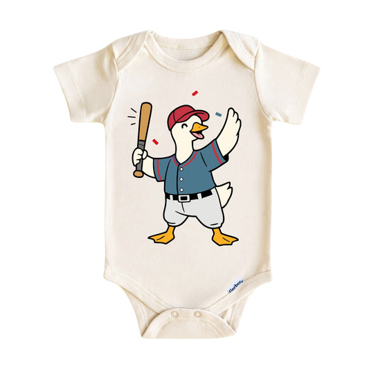 Baseball Goose Baby Onesie® - Baby Bodysuit for Boys and Girls
