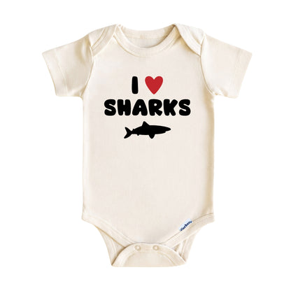 I Love Sharks Kids T-Shirt
