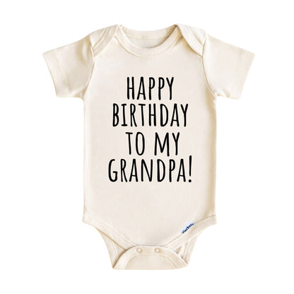 Happy Birthday to My Grandpa Baby Onesie ®