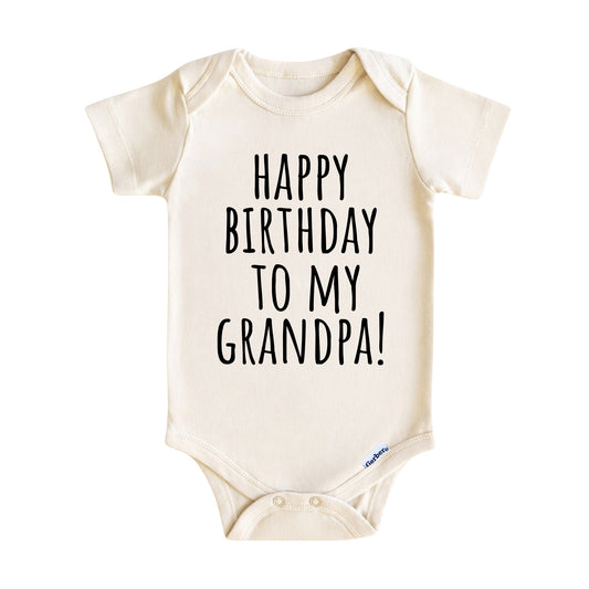 Happy Birthday to My Grandpa Baby Onesie ®