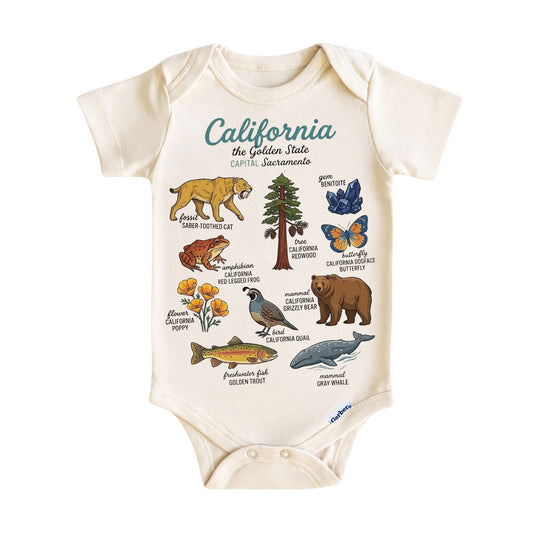 California Baby Onesie ®, California Baby Bodysuit for Boys Girls