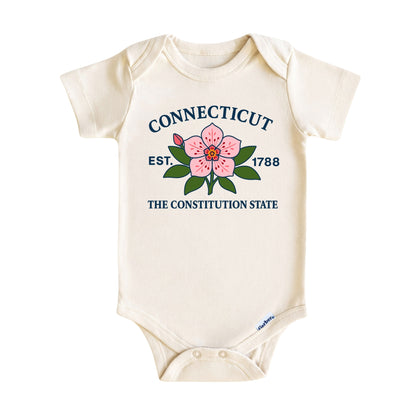 Connecticut Mountain Laurel Floral Kids T-Shirt