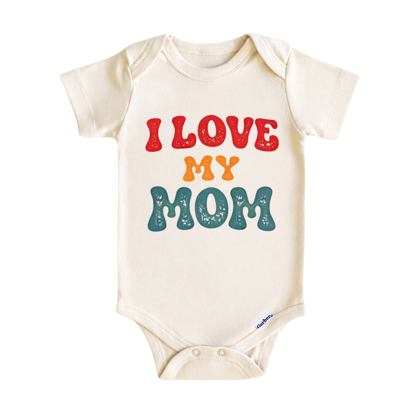 I Love My Mom ONESIE ®, Baby Bodysuit for Boys Girls