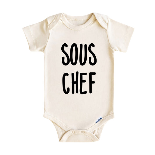 Sous Chef Baby Onesie ® – Funny Chef Baby Bodysuit for Boys and Girls