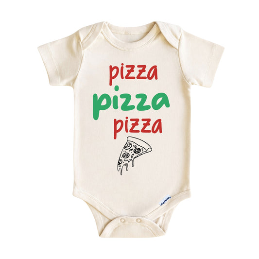 Pizza Pizza Pizza Baby Onesie ® – Funny Pizza Baby Bodysuit for Boys and Girls