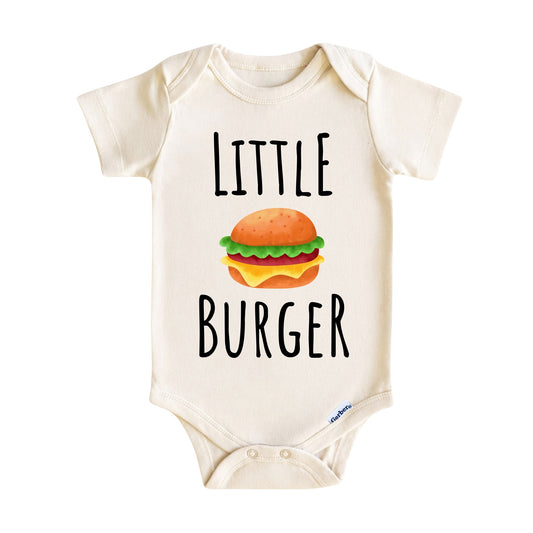 Little Burger Baby Onesie ® – Funny Food Baby Bodysuit for Boys and Girls