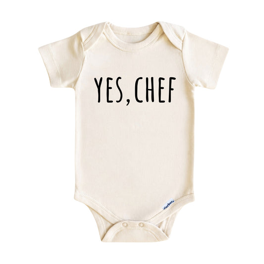 Yes, Chef Baby Onesie ® – Funny Chef Baby Bodysuit for Boys and Girls