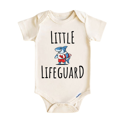 Little Lifeguard Baby Onesie ® – Shark Beach Baby Bodysuit for Boys and Girls