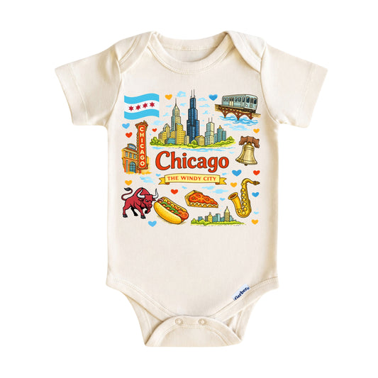 Chicago The Windy City Baby ONESIE®