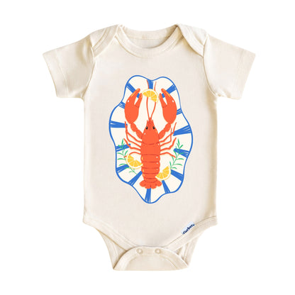 Lobster Baby Onesie ® – Coastal Seafood Baby Bodysuit for Boys and Girls