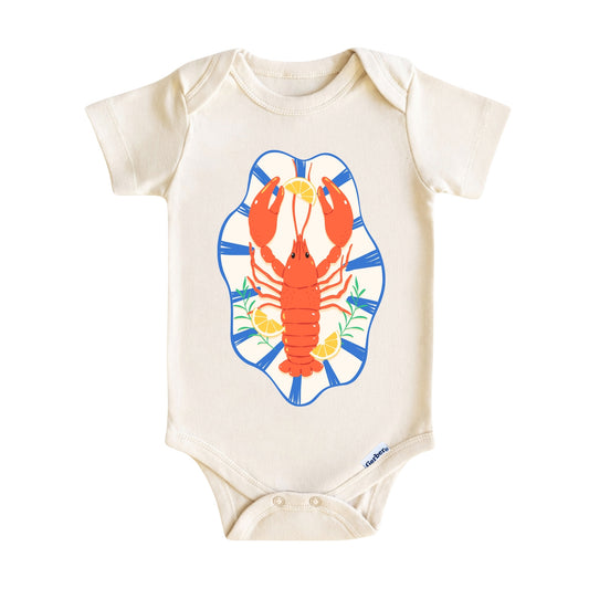 Lobster Baby Onesie ® – Coastal Seafood Baby Bodysuit for Boys and Girls