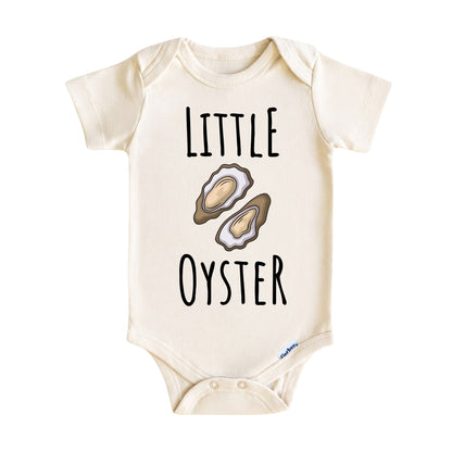 Little Oyster Baby Onesie ® – Coastal Baby Bodysuit for Boys and Girls