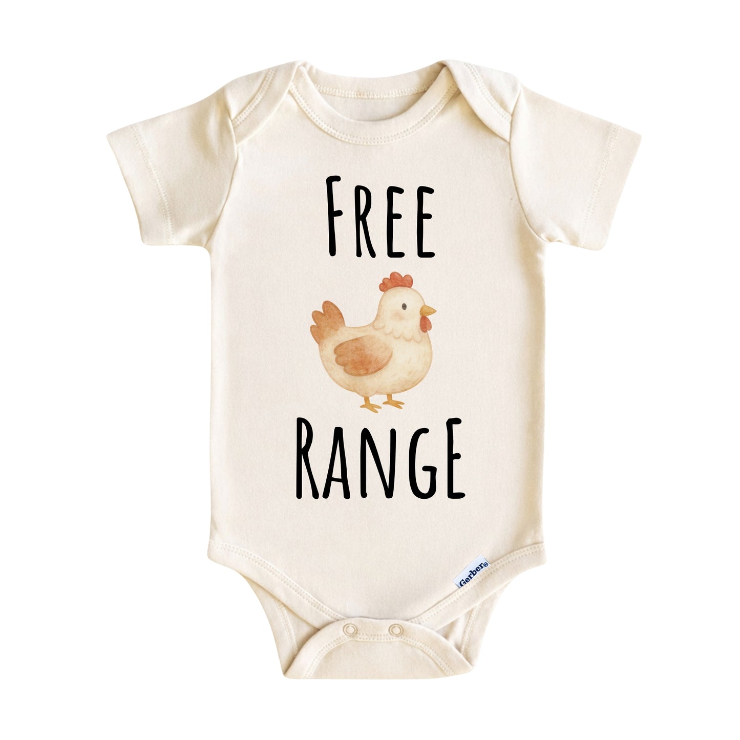 Free Range Chicken Baby Onesie ® – Farm Animal Baby Bodysuit for Boys and Girls