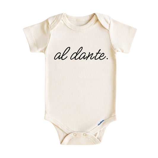 Al Dante Baby Onesie ® – Italian Pasta Baby Bodysuit for Boys and Girls
