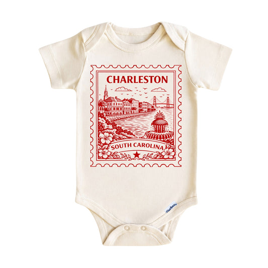 Charleston South Carolina Baby Vintage Postage Stamp ONESIE®