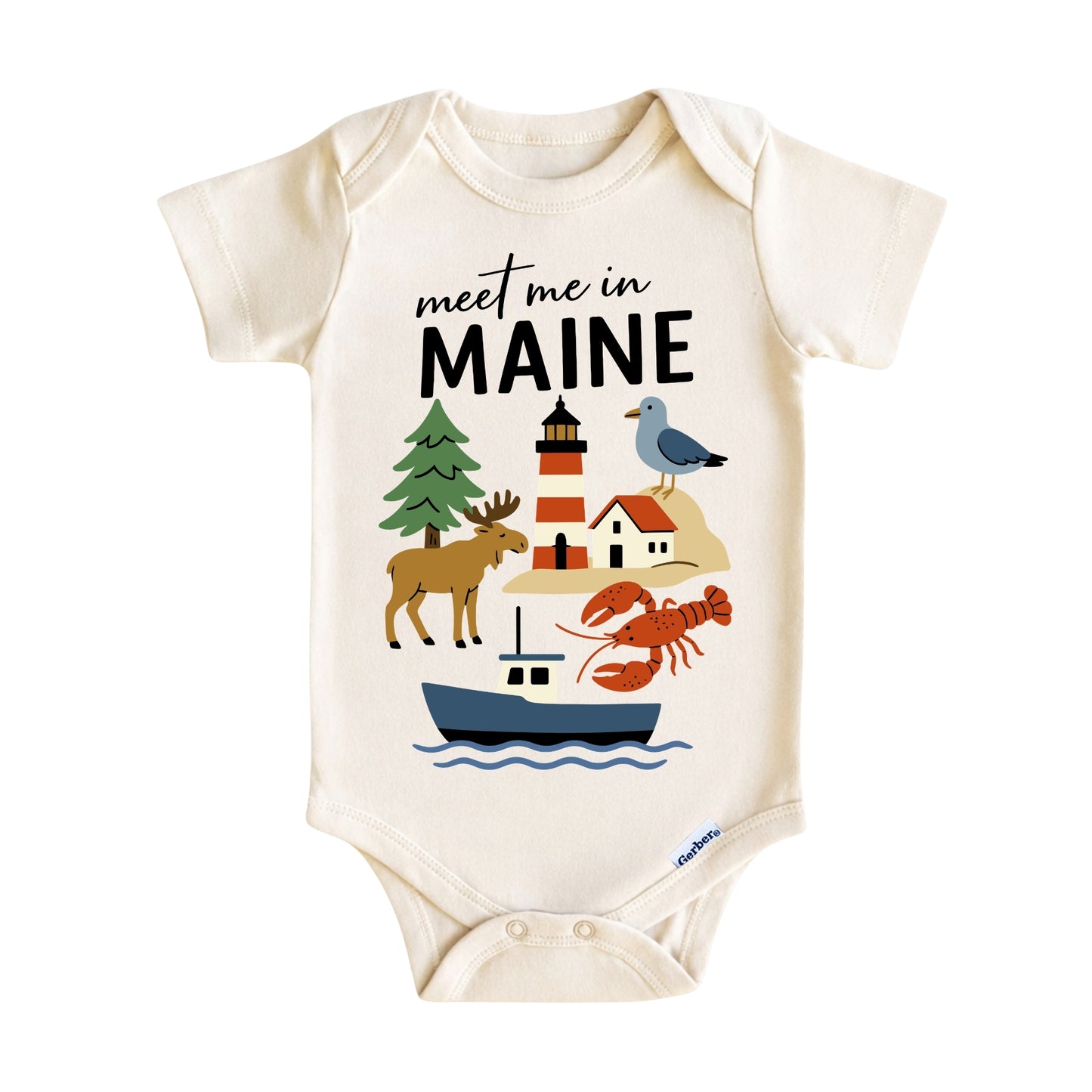 Maine Baby Onesie® - Kids Vacation T-Shirt