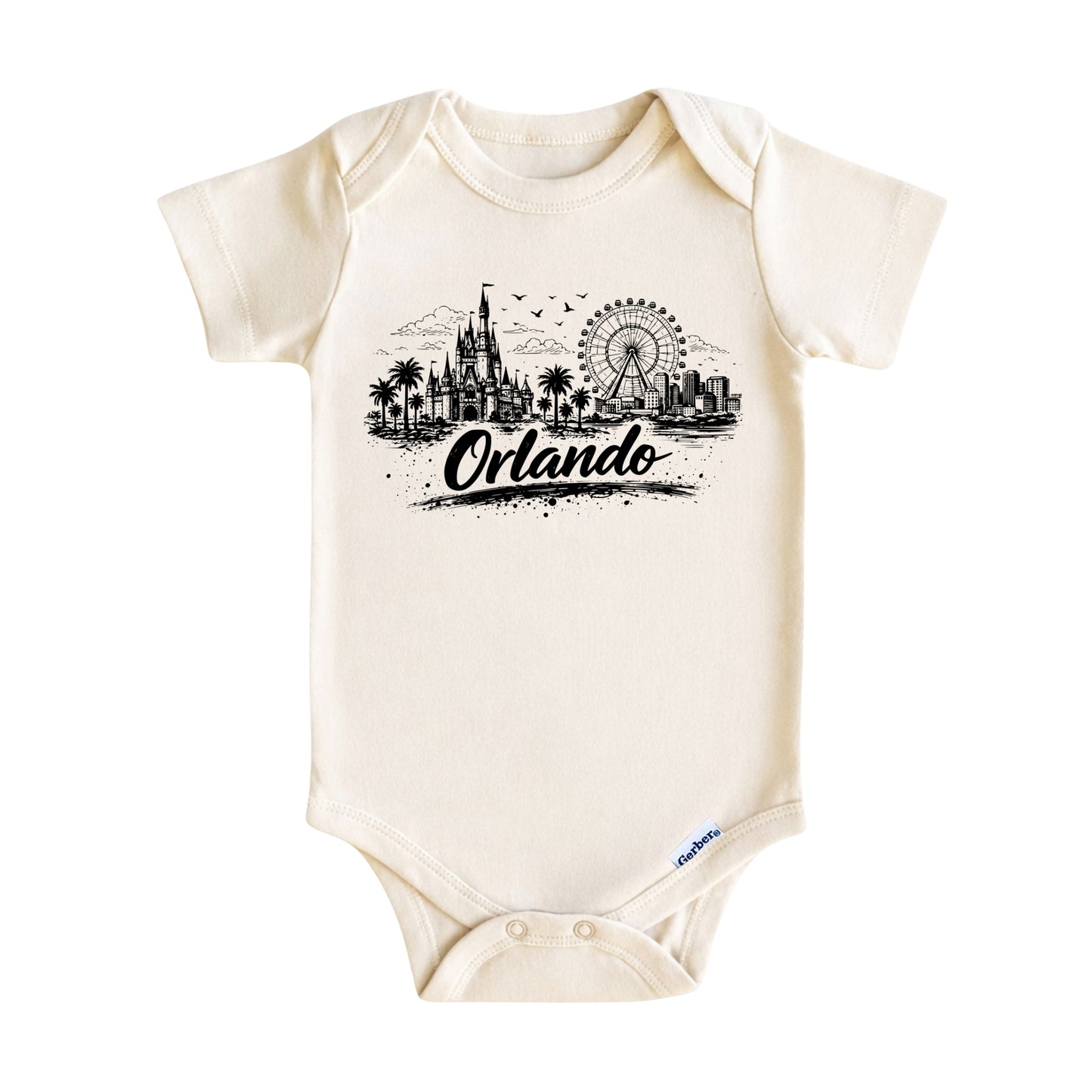 Orlando Kids Skyline T-Shirt - City Souvenir Toddler Tee