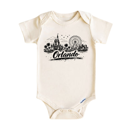 Orlando Kids Skyline T-Shirt - City Souvenir Toddler Tee