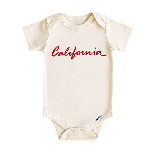 Minimal California Baby Bodysuit for Boys and Girls