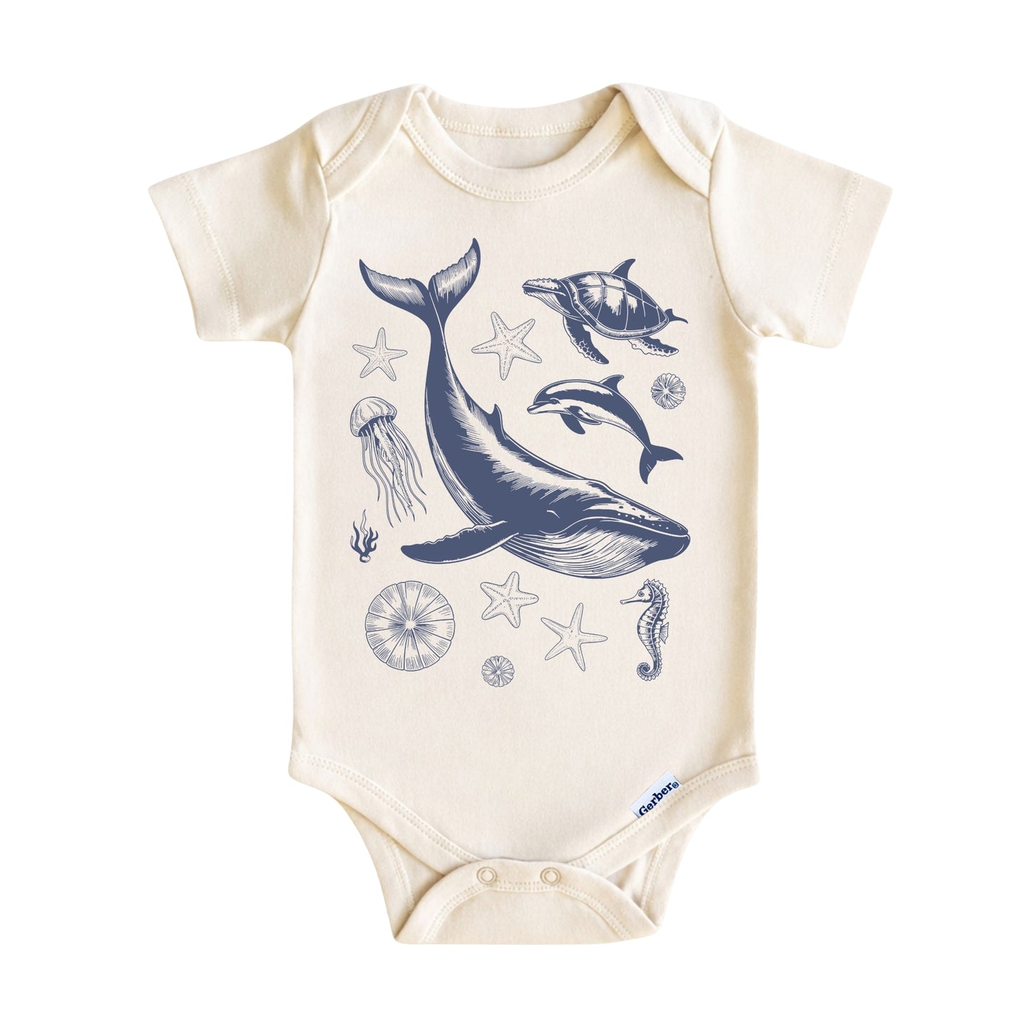 Vintage Ocean Life Kids T-Shirt