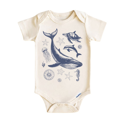 Vintage Ocean Life Kids T-Shirt