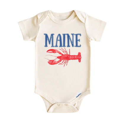 Maine Baby ONESIE ®, Baby Bodysuit for Boys Girls, Maine Newborn Gifts