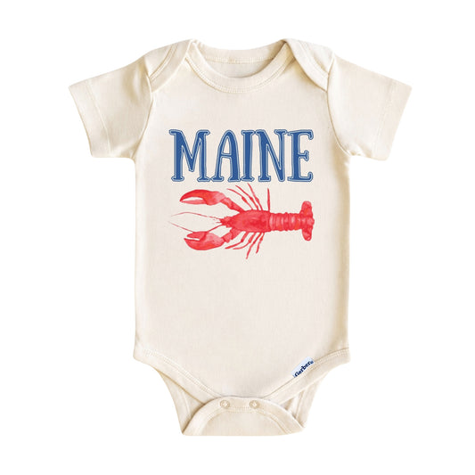 Maine Baby ONESIE ®, Baby Bodysuit for Boys Girls, Maine Newborn Gifts