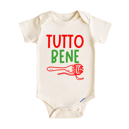 Tutto Bene Baby Onesie ® – Italian Baby Bodysuit for Boys and Girls